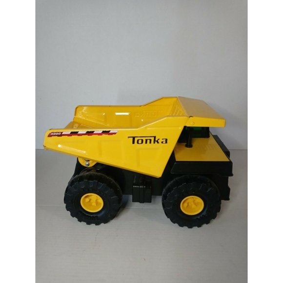 Vintage HASBRO TONKA DUMP TRUCK 4000 Xmb 975 STEEL BED Authentic YELLOW - Picture 5 of 12